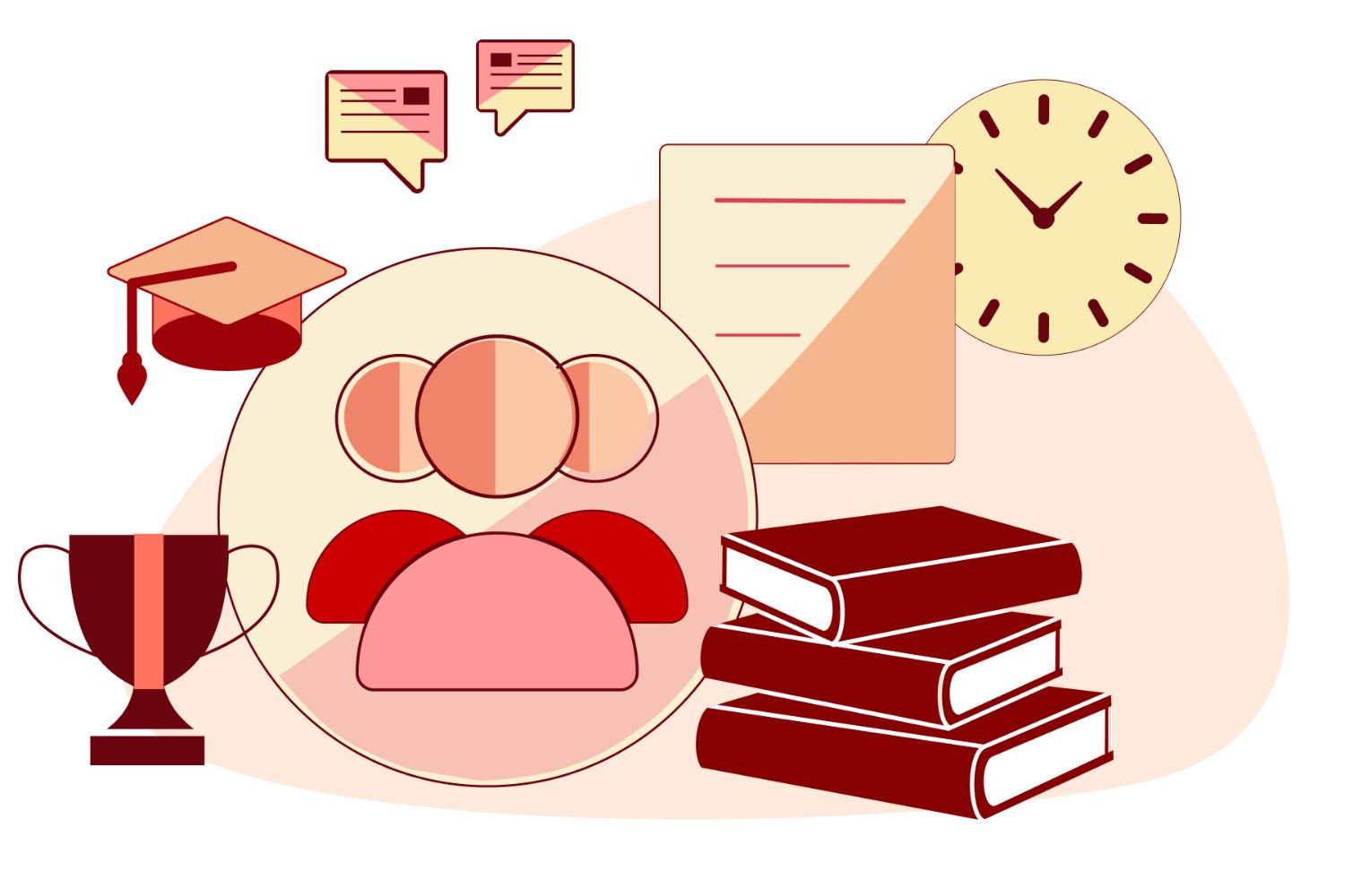 On-the-job training illustration