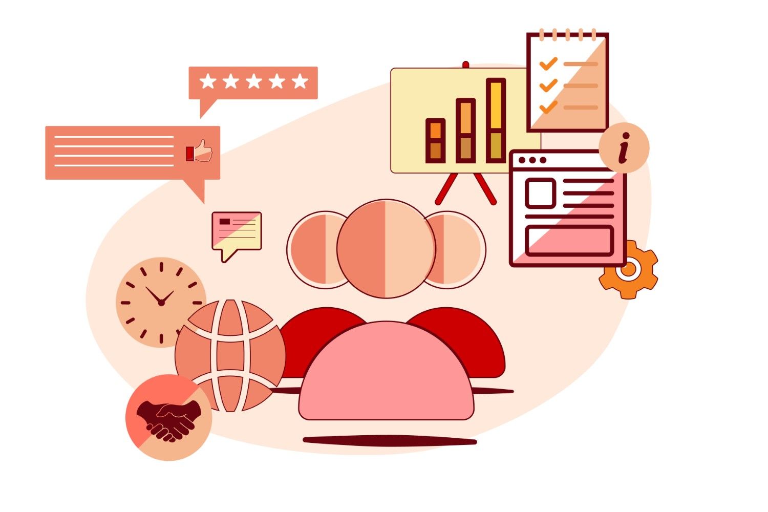 Partner and customer training illustration